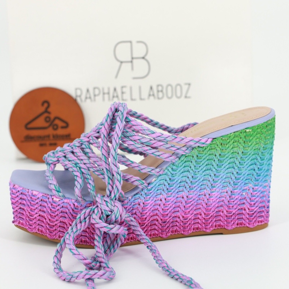 Anthropologie Raphaella Booz Jute Wedge Sandals